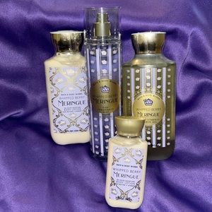 Bath and Body Works Whipped Berry Meringue 4 pc Set 🆕